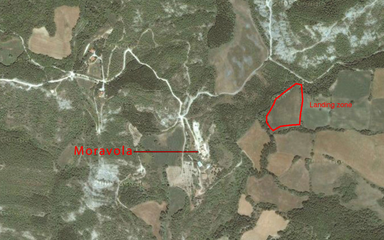Torre di Moravola from air